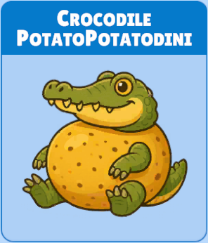 brainrot - crocodile potatopotatodini