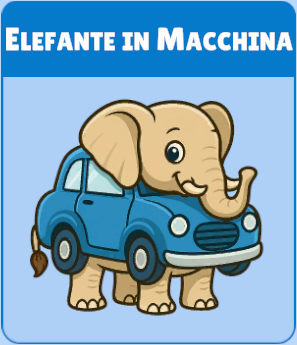 brainrot - elefante in macchina